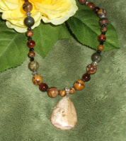 jasper gemstone necklace  necklace