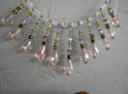 Pink crystal choker picture