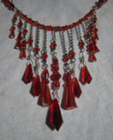 bright red swarovski crystal choker Picture