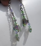 cut crystal heart earrings Picture